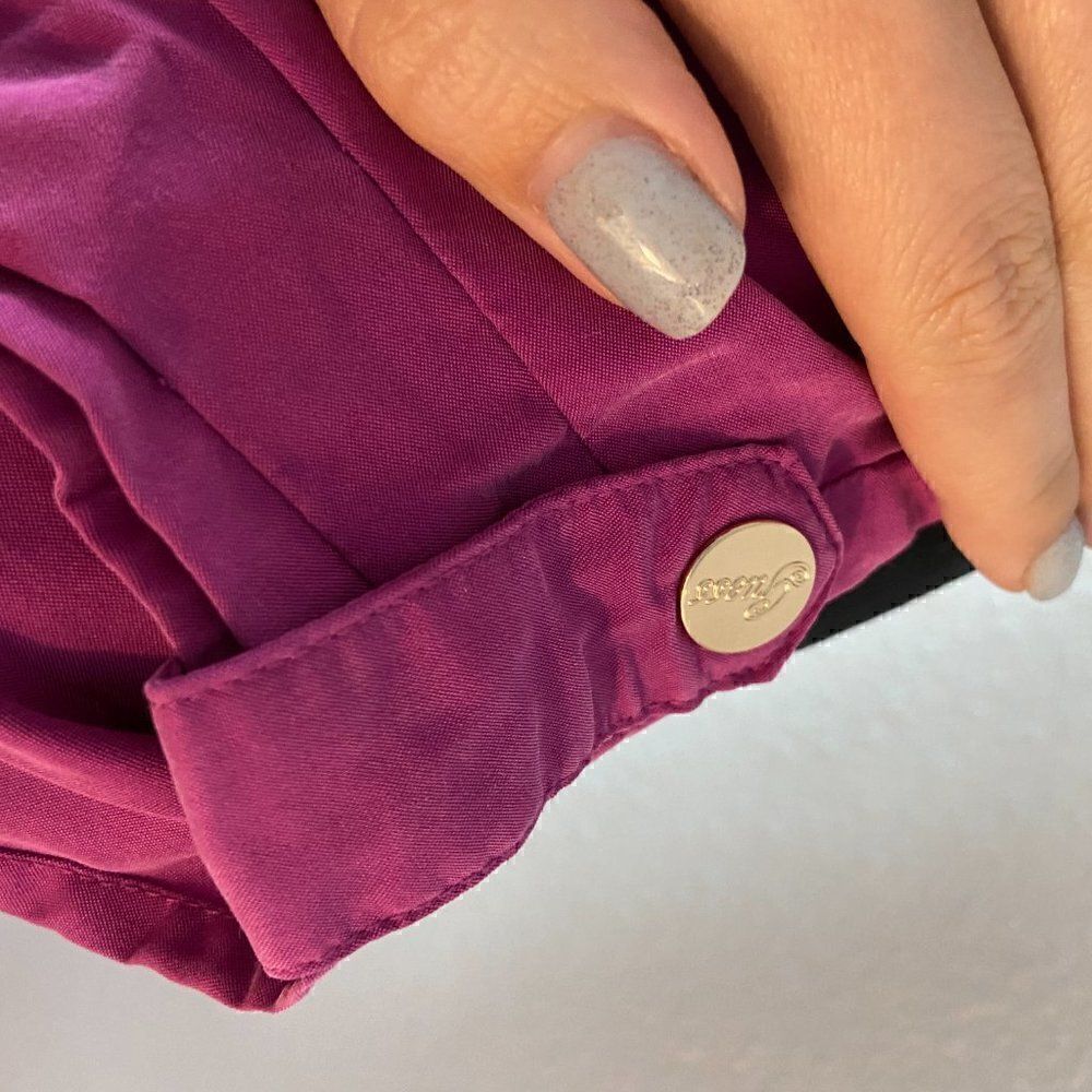 Guess Magenta Pink Sleeveless Dress w/ Button Shoulder Tabs – Size Small - Picture 4 of 4
